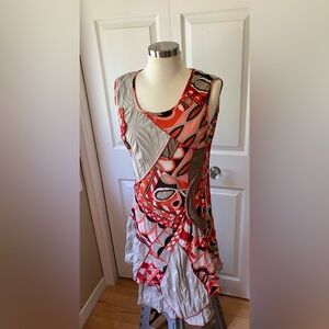 Goa fully lined multi fabric dress size 6